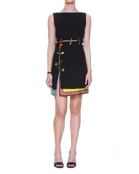 versace safety pin shopping bag|Versace safety pin dress.